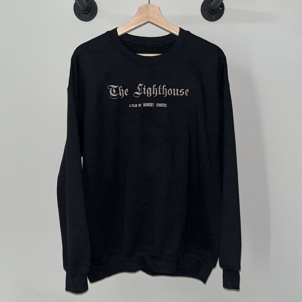 Black The Lighthouse Gothic Horror Movie A24 Y2K Crewneck Sweatshirt
